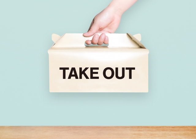 TAKEOUT　テイクアウト　手提げボックス