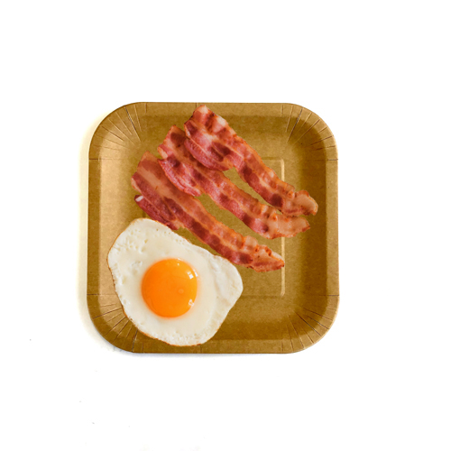 紙　未晒角型プレート