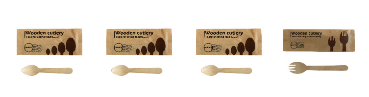 業務用　個包装木製カトラリー　ラインナップ