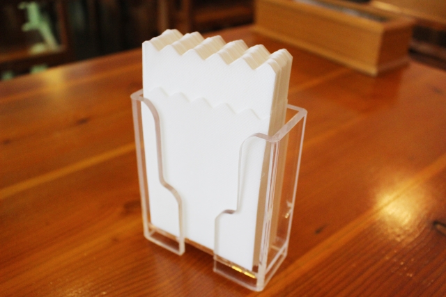 ペーパーナプキン　使用イメージ