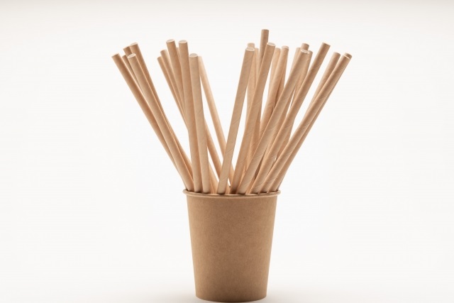 未晒　クラフト　紙コップ　紙ストロー　脱プラ