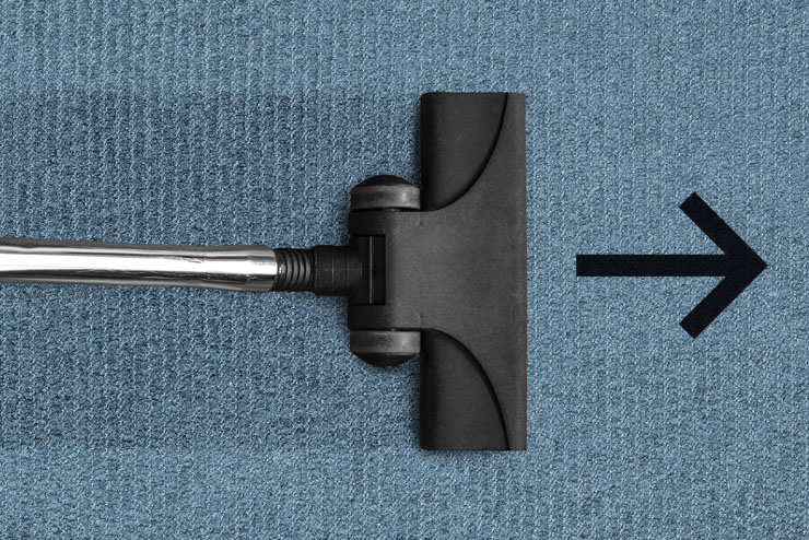 掃除機のかけ方　カーペット