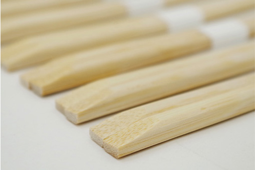 天削箸　斜めカット部分　ディテール