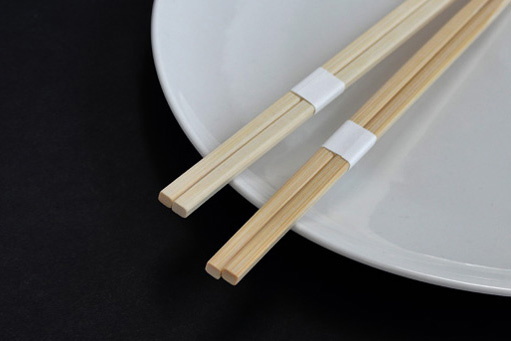 白帯巻き竹角箸