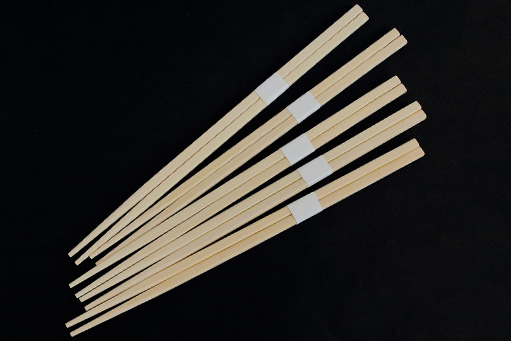 白帯　竹角箸　4本