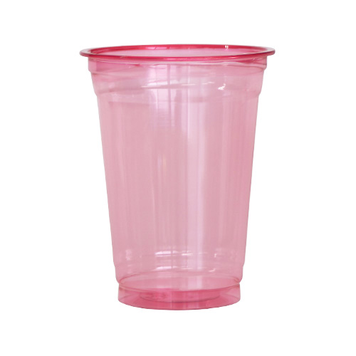カラーカップ　14オンス　赤