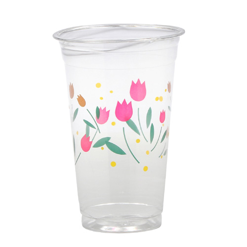 クリアカップ16オンス　チューリップ