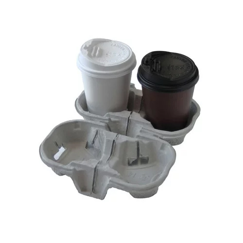 業務用 パルプモウルドドリンクキャリア（4穴） 330個