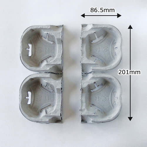業務用 パルプモウルドドリンクキャリア（4穴）