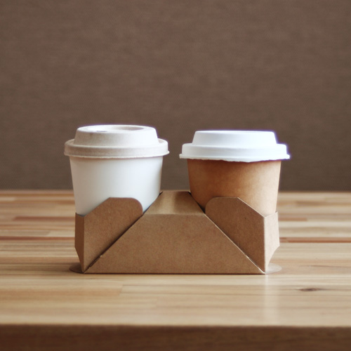 コップホルダー（2個用）ナチュラル 500個