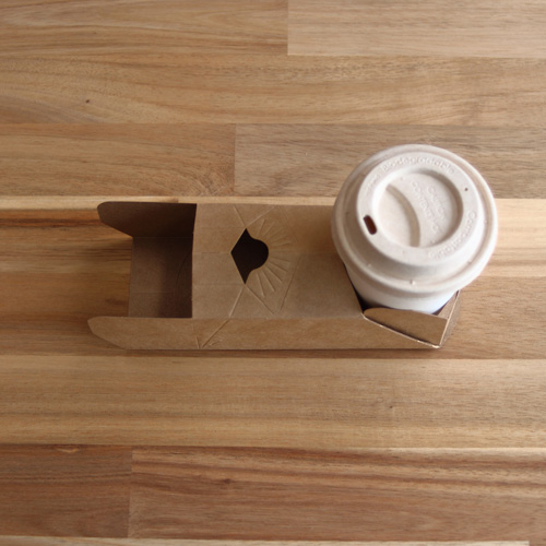 コップホルダー（2個用）ナチュラル 500個