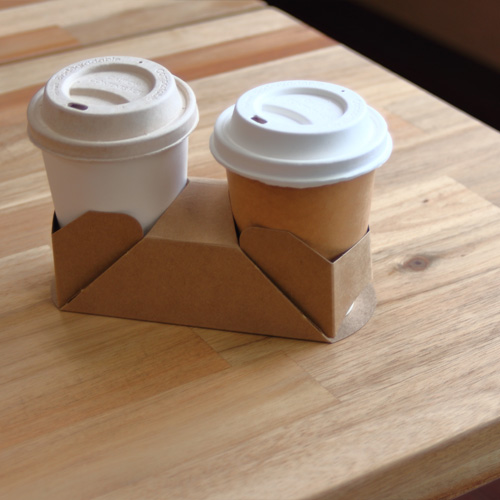 コップホルダー（2個用）ナチュラル 500個