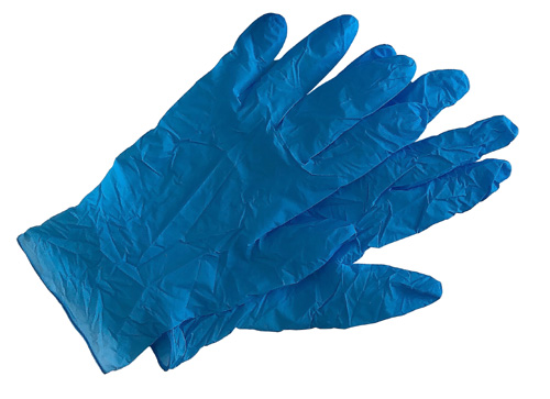 ニトリル手袋　ブルー　商品画像