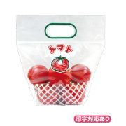 トマト3チャック付スタンドＶシール 2000枚