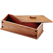 箸入れ 箸箱 焼杉 内朱 21.5cm