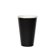 業務用 二重断熱紙コップ KMW-470 ブラック 1000個