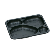 弁当容器 TR-152H 黒 600枚【返品不可】