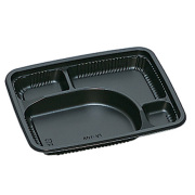 弁当容器 TS-165H 黒 600枚【返品不可】