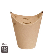 業務用 バタフライカップ 8オンス シングル 未晒無地 800個