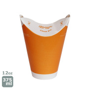 業務用 バタフライカップ 12オンス コールドシングル オレンジ 800個