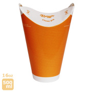 業務用 バタフライカップ 16オンス コールドシングル オレンジ 700個