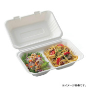 「P-2 紙製弁当容器 蓋 白」「枚単価 29.5円×600枚」使い捨て 弁当箱 容器 テイクアウト ランチボックス 業務用 レンジ バガス P-2 紙製弁当容器 蓋 白」「枚単価 29.5円×600枚」使い捨て