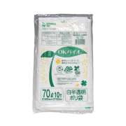 OKバイオ N-12 ポリ袋 70リットル (白半透明) 300枚