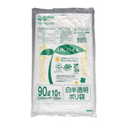 OKバイオ N-13 ポリ袋 90リットル (白半透明) 300枚