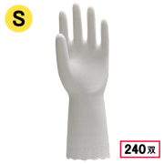 2150 ビニール手袋 薄手 1P S ホワイト 240双