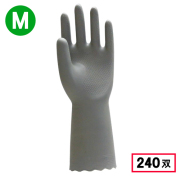 2150 ビニール手袋 薄手 1P M グレー 240双