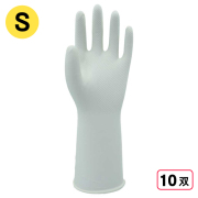 2470 油に強い薄手のニトリル手袋 1P S ホワイト 10双