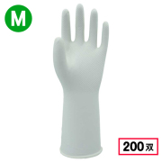 2470 油に強い薄手のニトリル手袋 1P M ホワイト 200双