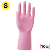 2005 天然ゴム手袋 中厚手 1P S ピンク 10双
