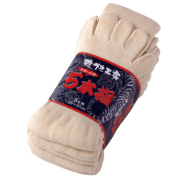 015  のびのび5本指ソックス（キナリ） 5足組×5束（25足）