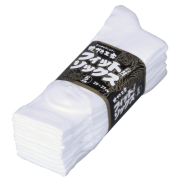 6124 のびのびソックス 先丸 白 5足組×40束（200足）