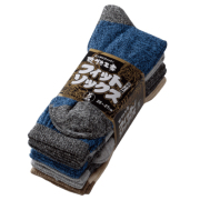 6210 のびのびソックス 先丸 3面杢 5足組×5束（25足）