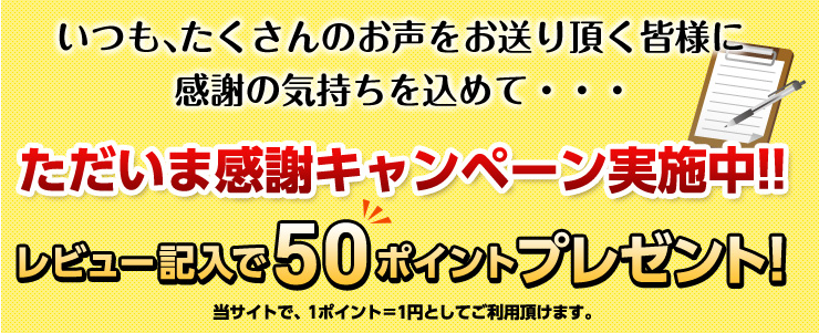 ただいま感謝キャンペーン実施中